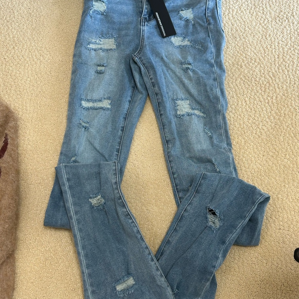 Rockstar stacked jeans